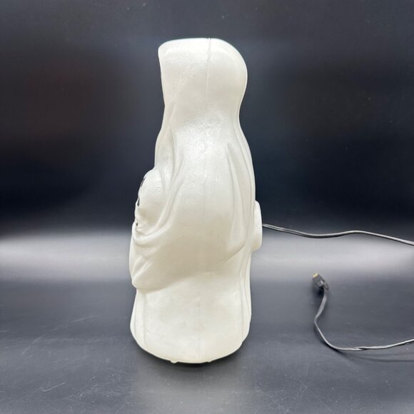 Vintage Halloween Blow Mold Ghost Skull Bayshore 60s Light Up Decor Mid Century - Picture 5 of 12